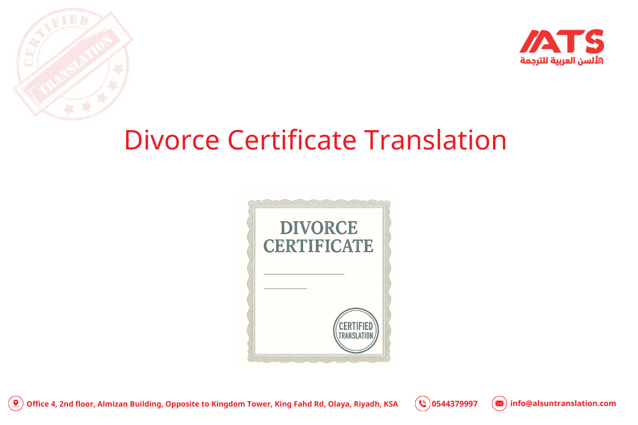Reliable Divorce Certificate Translation Accepted by Courts